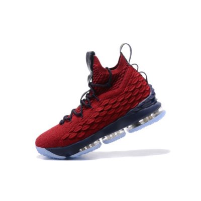 Nike Erkek Lebron 15 Bordo / Lacivert Mavi Basketbol Ayakkabısı Türkiye - 1M11BUJJ